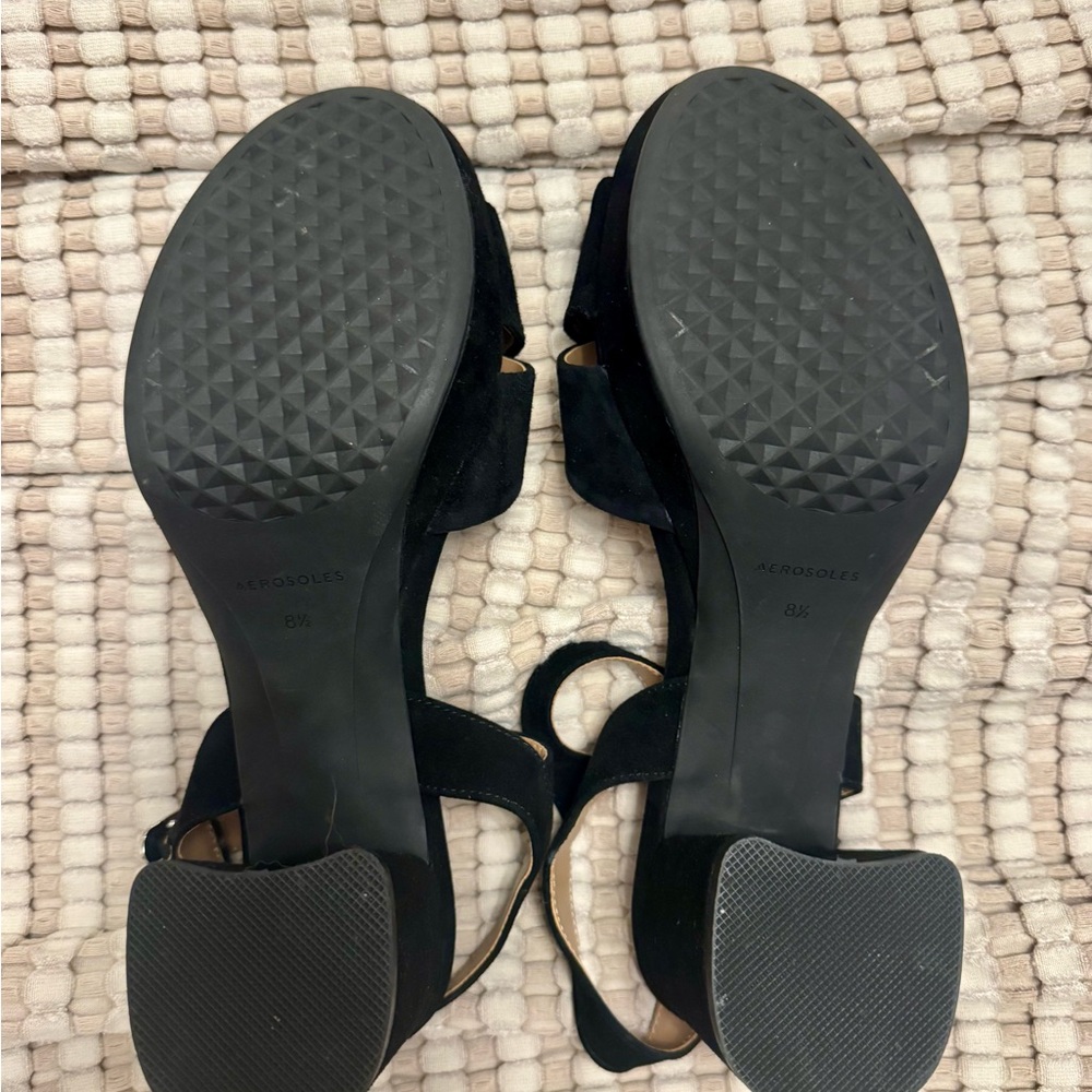 Aerosoles Cosmos Black Women's Platform Sandals - Picture 3 of 8